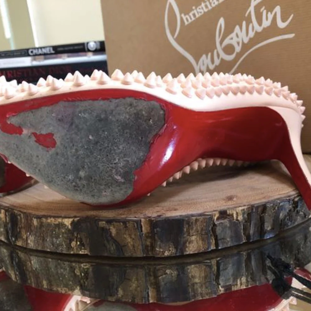 Christian Louboutin Spiked Pigalle in pink! - Picture 5 of 8